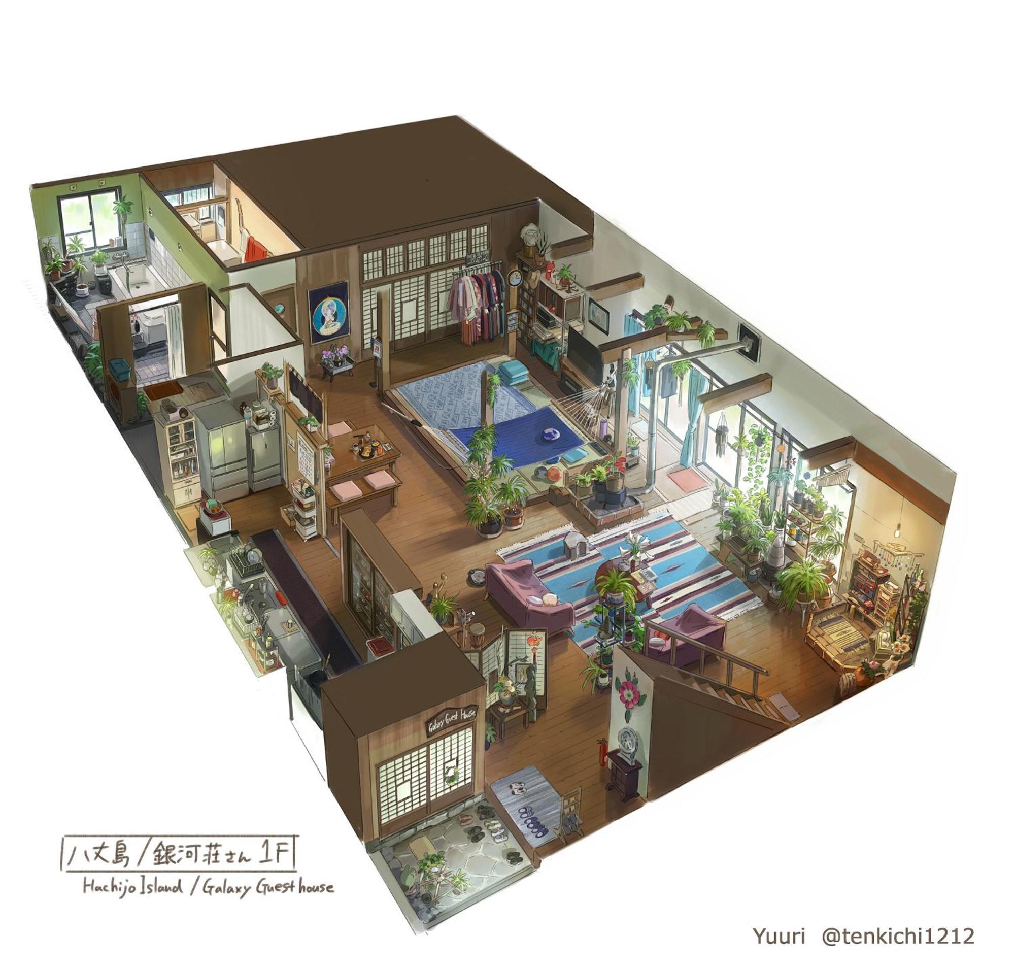 銀河荘-Galaxy Guesthouse 12歳以下不可 Хатідзьо Екстер'єр фото